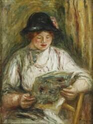 Femme qui lit (Auguste Renoir) - Muzeo.com