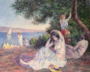 Femmes se baignant (Maximilien Luce) - Muzeo.com