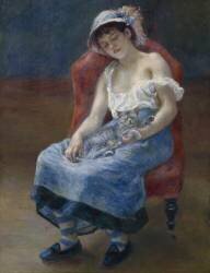 Fille endormie (Auguste Renoir) - Muzeo.com