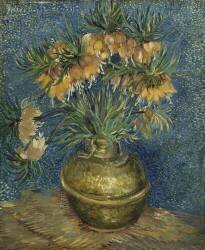 Fritillaires couronne impériale dans un vase de cuivre (Vincent van Gogh) - Muzeo.com