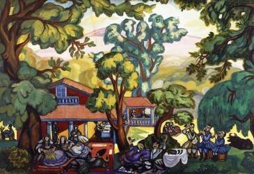 Georgian Scene (Serguei Soudeïkine) - Muzeo.com