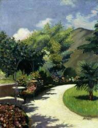 Girl in a Garden (Henri Lebasque) - Muzeo.com