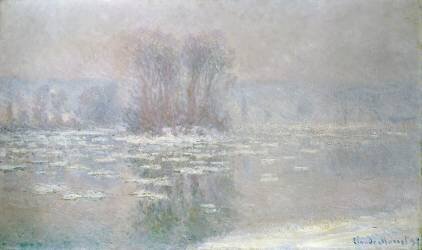 Glace à Bennecourt (Claude Monet) - Muzeo.com