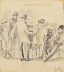 Groupe d'hommes (Jules Pascin) - Muzeo.com