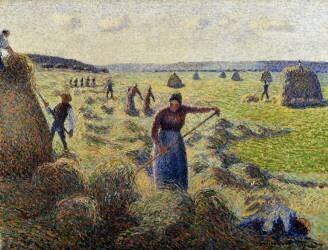 Harvesting Hay (Camille Pissarro) - Muzeo.com