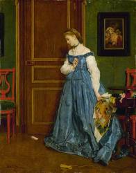 Hesitation (Alfred Stevens) - Muzeo.com
