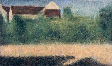 Houses and Gardens (Georges Seurat) - Muzeo.com