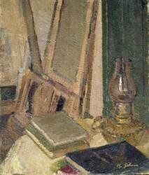 Intérieur d'un atelier (Harold Gilman) - Muzeo.com
