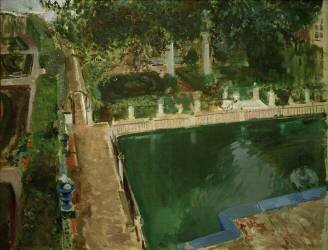 Jardin de l'Alcazar (Joaquin Sorolla y Bastida) - Muzeo.com