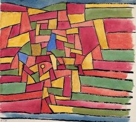 Jardin longeant un ruisseau (Paul Klee) - Muzeo.com