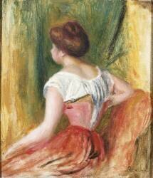 Jeune femme assise (Auguste Renoir) - Muzeo.com
