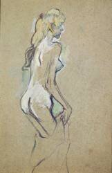 Jeune fille nue (Henri de Toulouse-Lautrec) - Muzeo.com