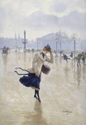 Journée ventée (Jean Béraud) - Muzeo.com