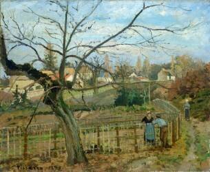 La barrière (Camille Pissarro) - Muzeo.com