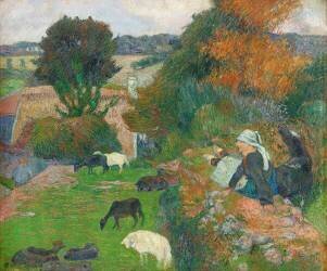 La Bergère Bretonne (Paul Gauguin) - Muzeo.com