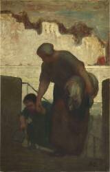 La blanchisseuse (Honoré Daumier) - Muzeo.com