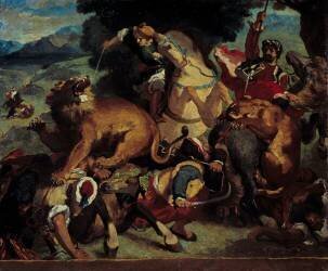 La chasse au lion (Odilon Redon) - Muzeo.com