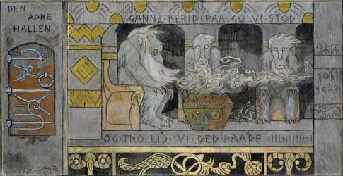 La deuxième salle (Gerhard Munthe) - Muzeo.com