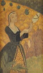 La Fileuse Jaune (Paul Serusier) - Muzeo.com