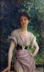 La lavandière (Ernest Hébert) - Muzeo.com