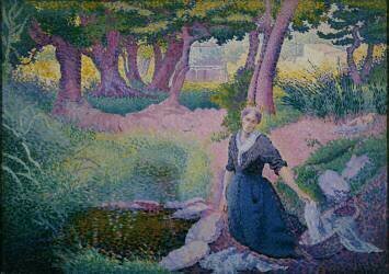 La lavandière (Henri-Edmond Cross) - Muzeo.com