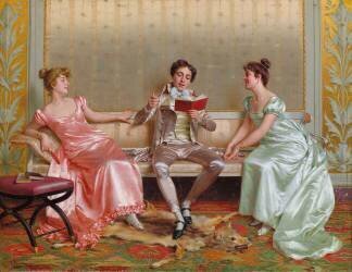 La lecture (Vittorio Reggianini) - Muzeo.com