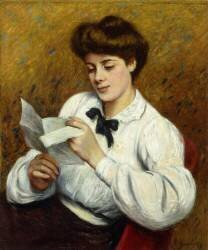 La lettre (Federico Zandomeneghi) - Muzeo.com
