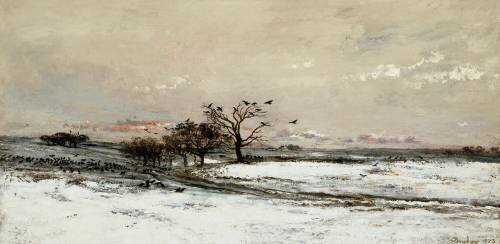La neige (Charles-François Daubigny) - Muzeo.com