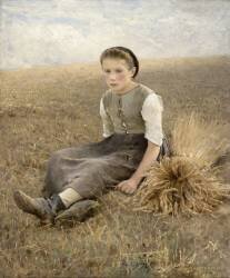 La Petite glaneuse (Hugo Fredrick Salmson) - Muzeo.com