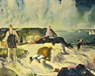 La plage (George Wesley Bellows) - Muzeo.com