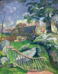 La porte en bois ou, le gardien de porc (Paul Gauguin) - Muzeo.com