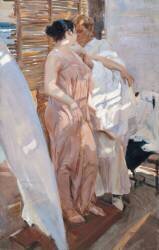 La robe rose (Joaquin Sorolla y Bastida) - Muzeo.com