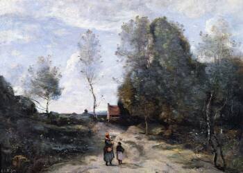 La route (Jean-Baptiste Camille Corot) - Muzeo.com