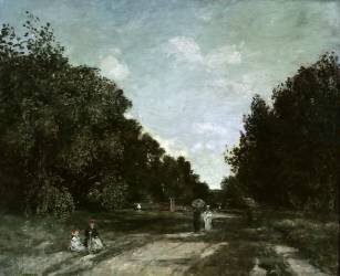 La route (Eugène Boudin) - Muzeo.com