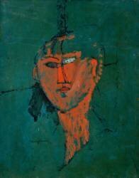 La tête rouge (Amedeo Modigliani) - Muzeo.com