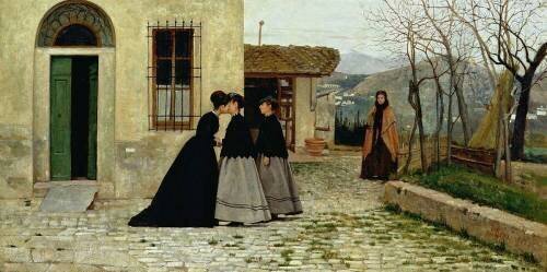 La Visite (Silvestro Lega) - Muzeo.com