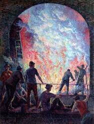 L'aciérie (Maximilien Luce) - Muzeo.com