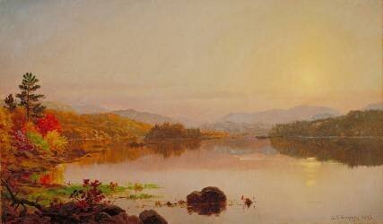 Lake Wawayanda (Jasper Francis Cropsey) - Muzeo.com