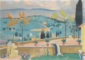 L'Annonciation à Fiesole (Maurice Denis) - Muzeo.com