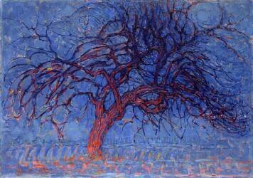 L'arbre rouge : soirée (Piet Mondrian) - Muzeo.com