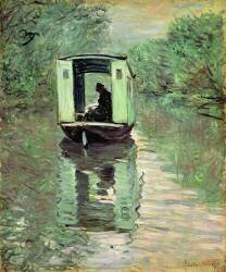 Le bateau atelier (Claude Monet) - Muzeo.com