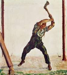 Le Bûcheron (Ferdinand Hodler) - Muzeo.com