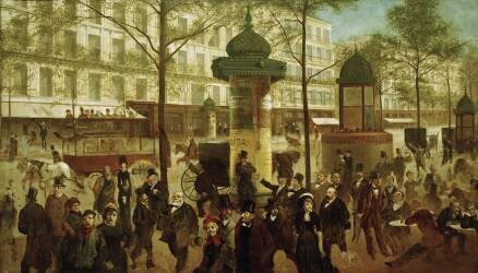 Le Boulevard Montmarte (André Gill) - Muzeo.com