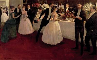 Le buffet (Jean-Louis Forain) - Muzeo.com