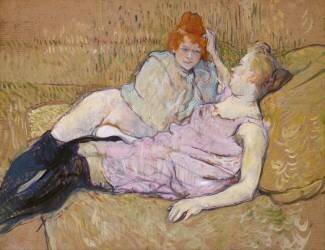 Le canapé (Henri de Toulouse-Lautrec) - Muzeo.com