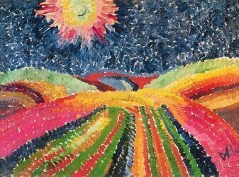 Le chemin (Wilhelm Morgner) - Muzeo.com