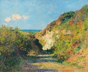 Le chemin creux (Claude Monet) - Muzeo.com