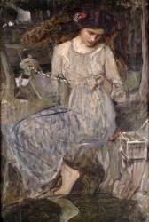 Le collier (John William Waterhouse) - Muzeo.com