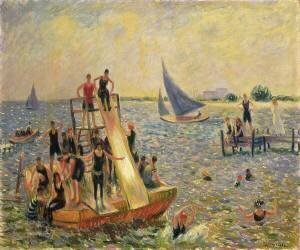 Le flotteur (William James Glackens) - Muzeo.com