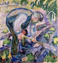 Le fossoyeur (Edvard Munch) - Muzeo.com
